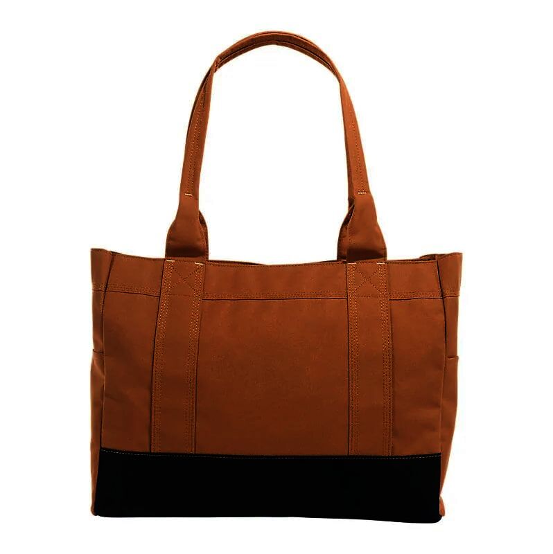 Carhartt Women's Horizontal Zip Tote in Carhartt Brown