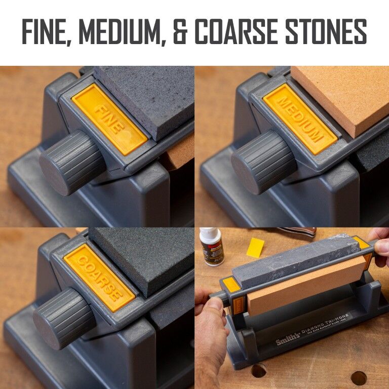 Smith's 6-In Three Stone Sharpening System