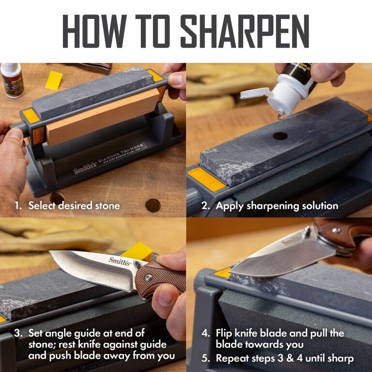 Smith's 6-In Three Stone Sharpening System