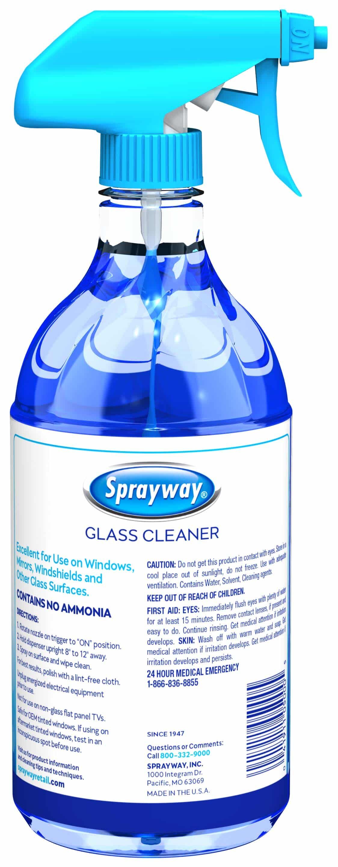 Sprayway Glass Cleaner Clinging Spray, 32-Oz