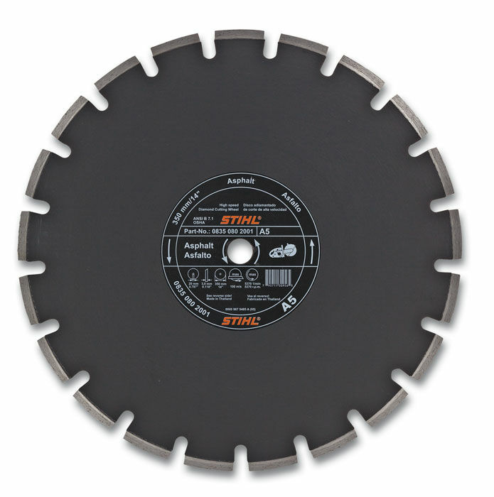 STIHL 12" Diamond Cutting Wheel for Asphalt A 5 Economy Grade