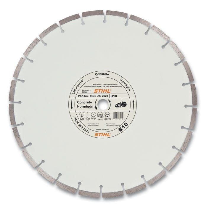 Stihl D-B 10 Economy Grade Diamond Wheel for Concrete, 14-In