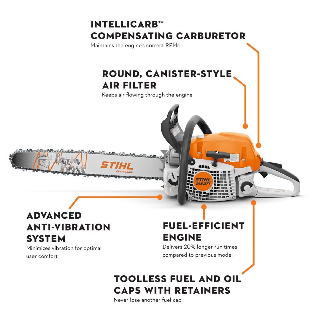 STIHL MS 271 Farm Boss 18 in. Gas Chainsaw With 23 RM3