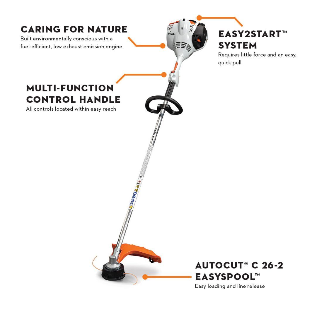 STIHL FS 56 RC-E Easy2Start Gas String Trimmer, 15 in.
