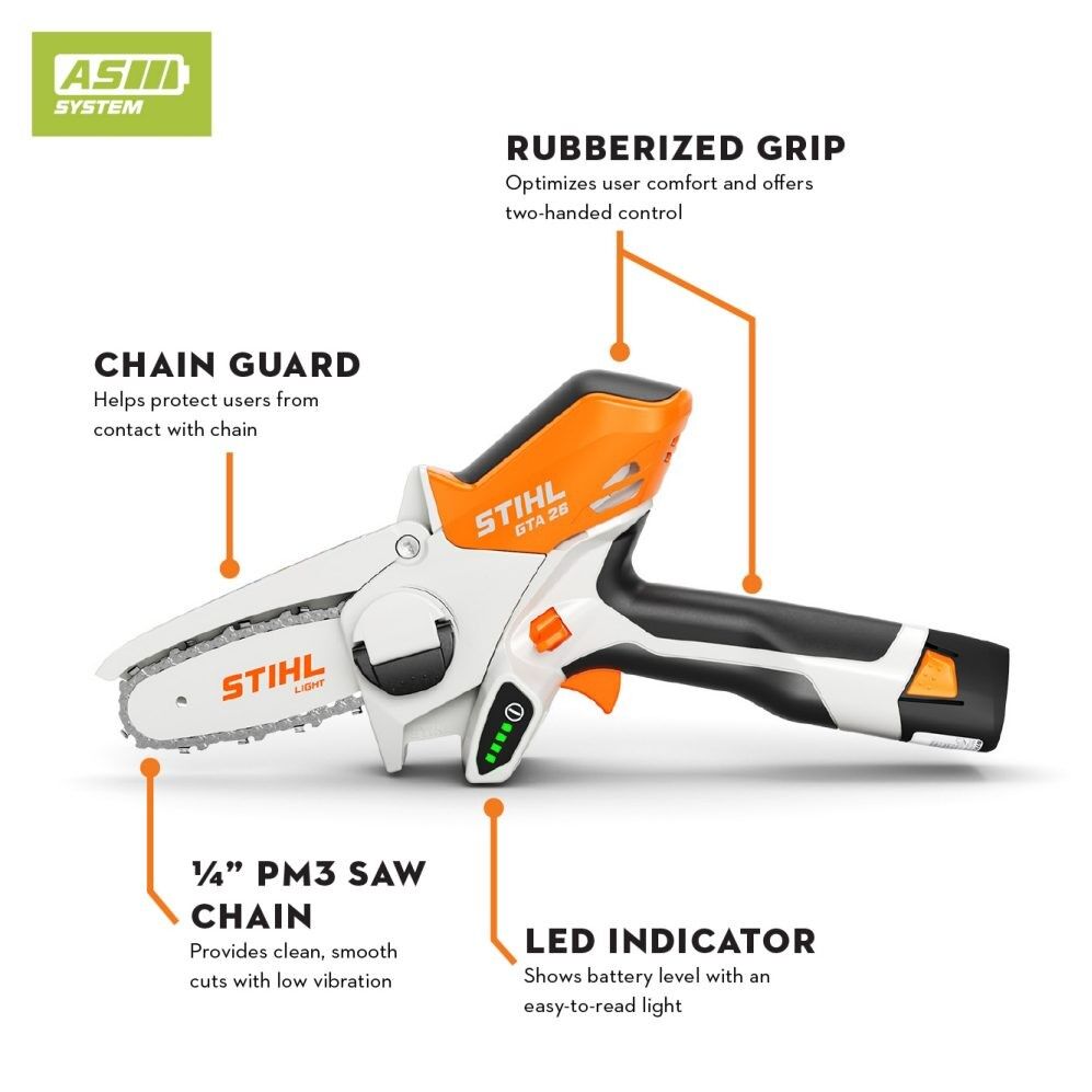 STIHL GTA 26 Battery Powered Pruner Set With Battery And Charger