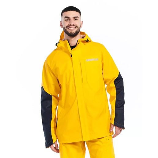 CAT Men's Longshore Waterproof Rain Jacket in Yellow