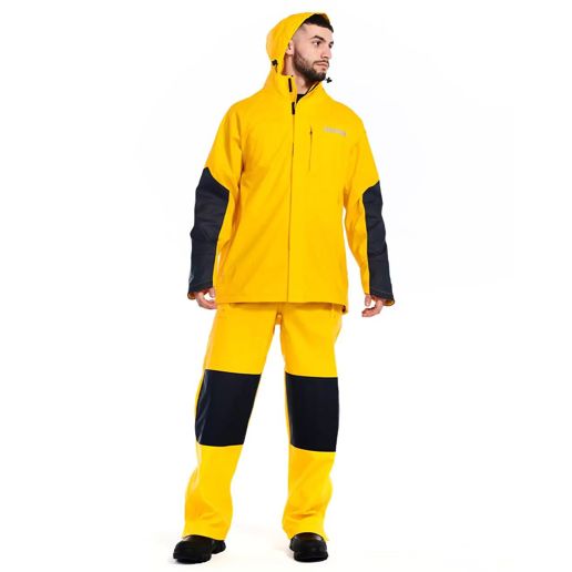 CAT Men's Longshore Waterproof Rain Jacket in Yellow