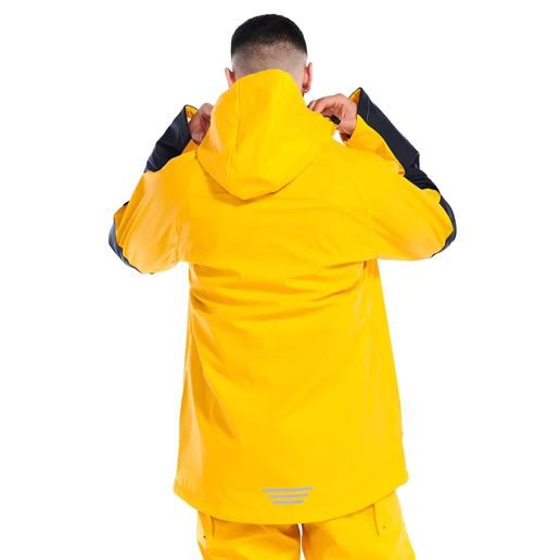CAT Men's Longshore Waterproof Rain Jacket in Yellow