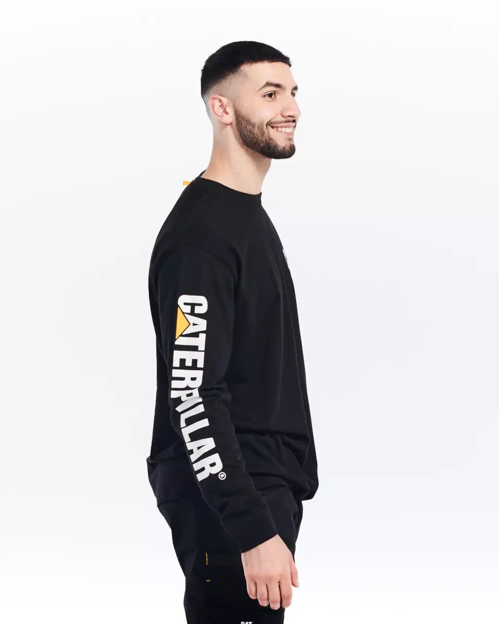 CAT Men's Trademark Banner Long Sleeve T-Shirt
