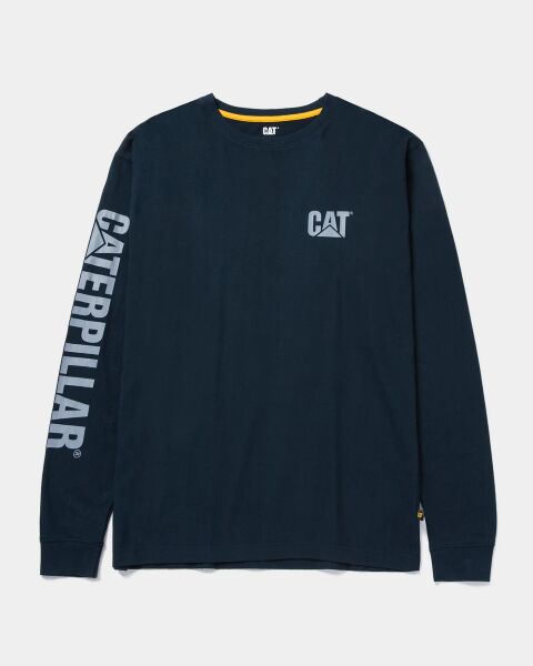 CAT Men's Trademark Banner Long Sleeve T-Shirt