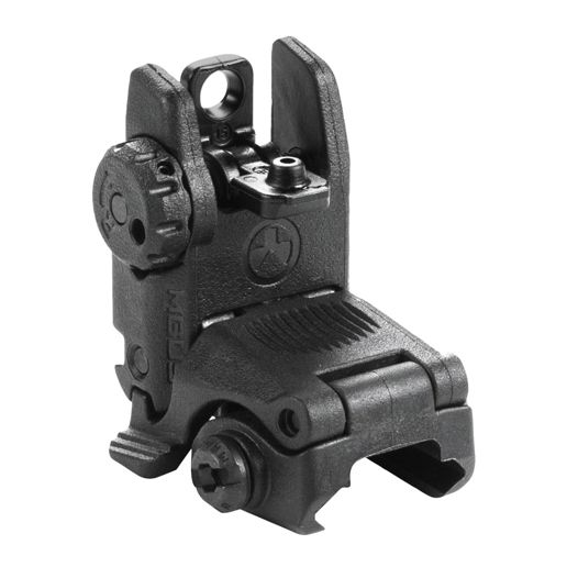 Magpul MAG248-BLK MBUS Sight Rear Black Folding For AR-15/M16
