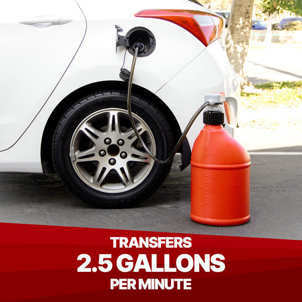 Terapump 2nd Gen Battery Powered Utility Jug Fuel Transfer Pump, 2.5-GpM