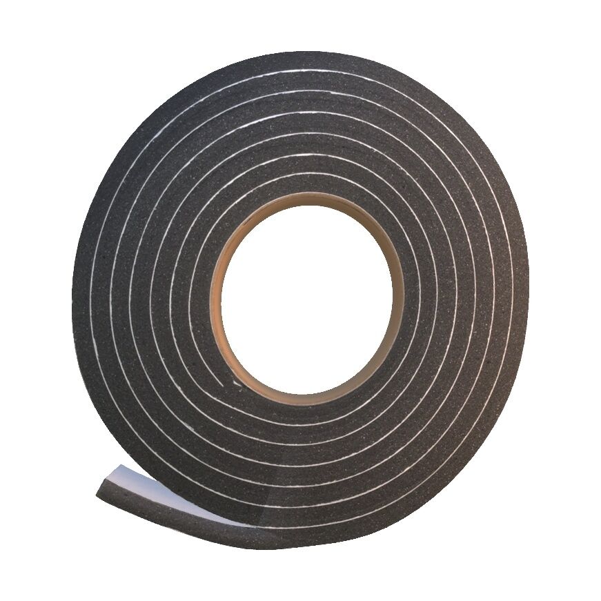 Frost King Black Rubber Foam Weatherseal, 5/16-In x 3/8-In x 10-Ft