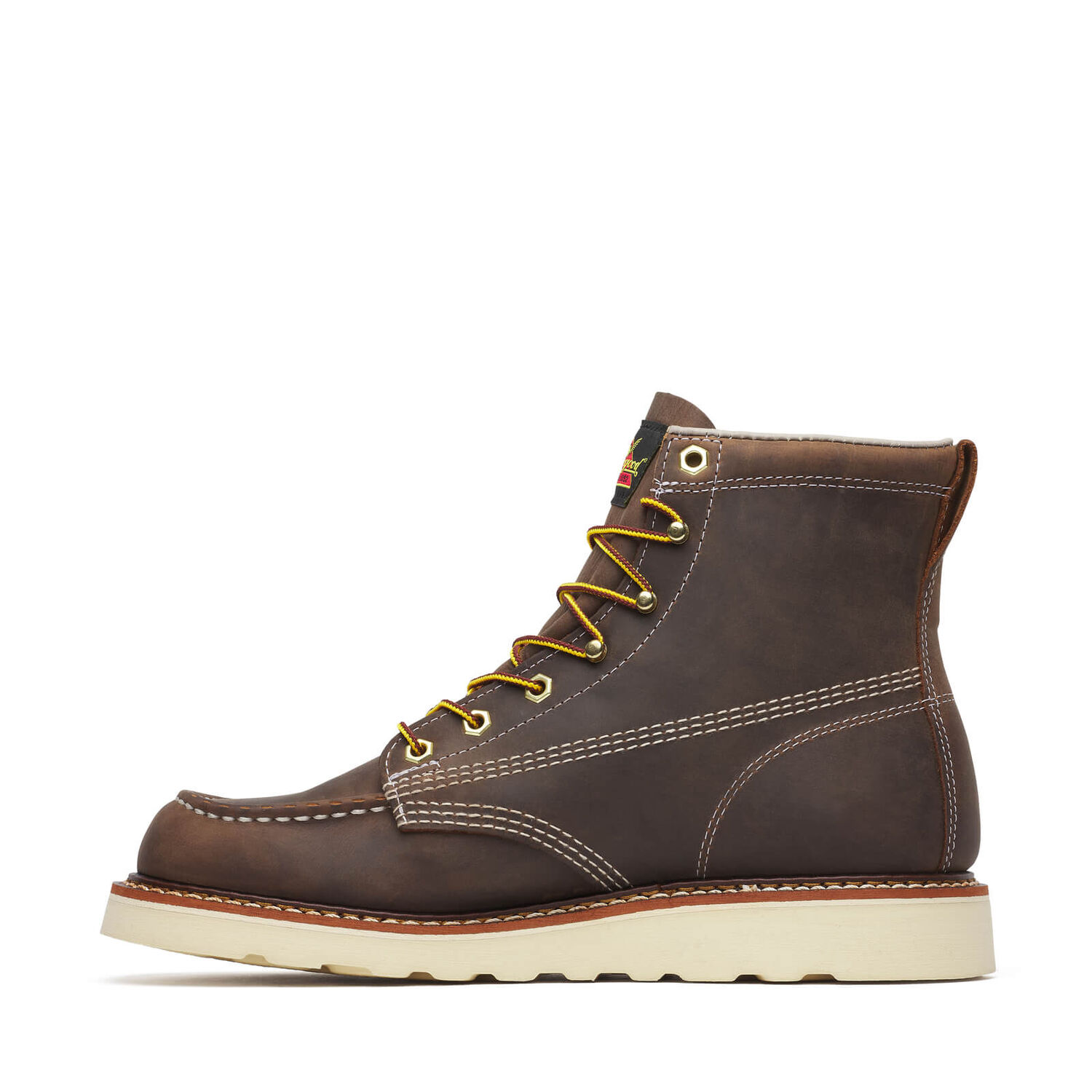 Thorogood Men's American Heritage 6-In Trail Moc Toe MAXWear Wedge Boots in Crazy Horse