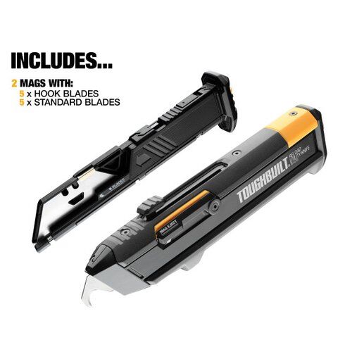 ToughBuilt Reload Utility Knife With 2 Blade Mags