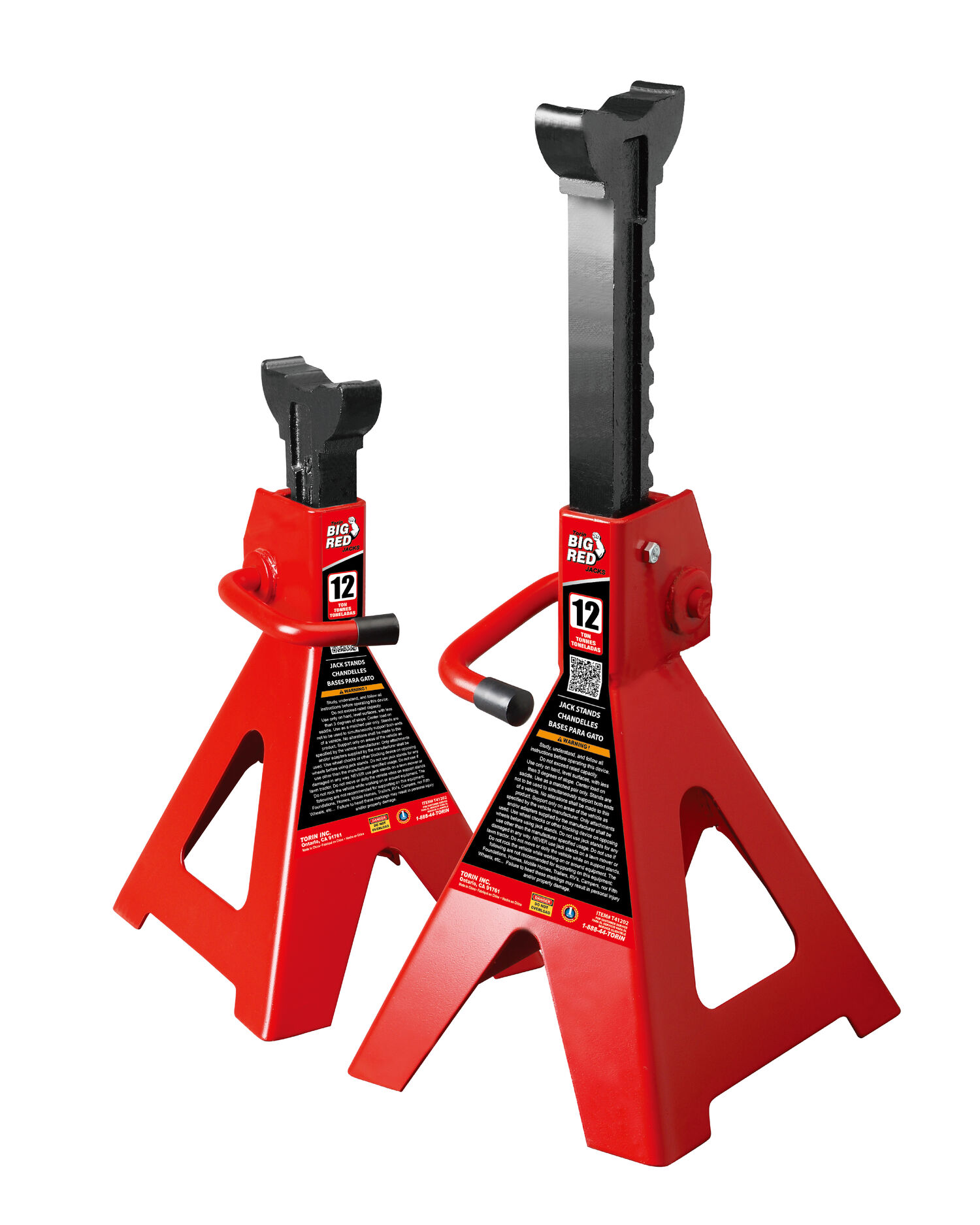 Torin 12 Ton Jack Stands High Load