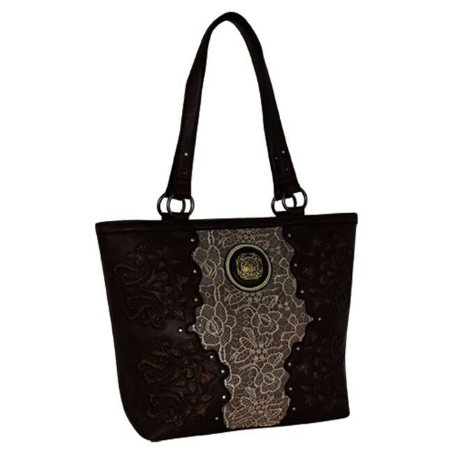 Justin women's Lace Panel Tote