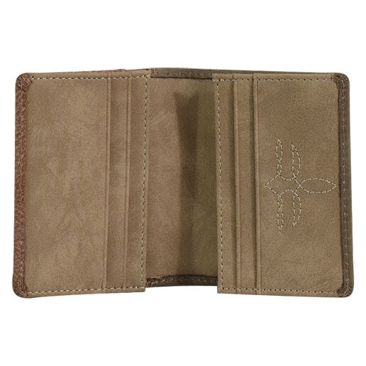 Justin Men's Front Pocket Bifold Wallet in Brown
