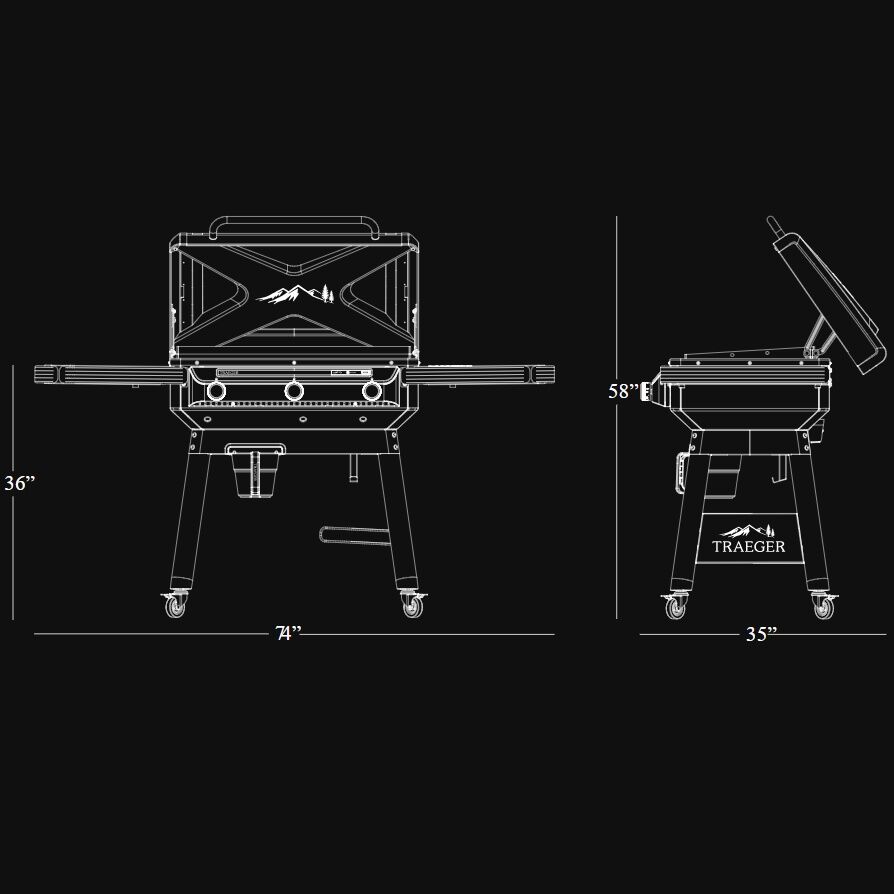 Traeger Flatrock 3 Burner Propane Griddle