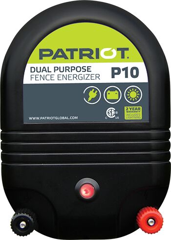 Patriot Dual Purpose Electric Fence Energizer, 1.0 Joule