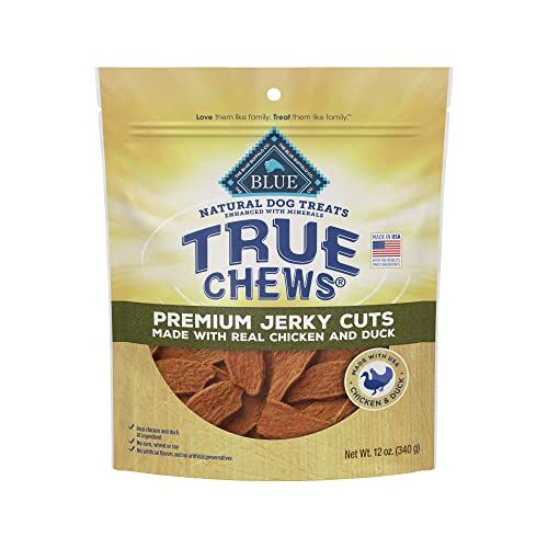 Blue Buffalo True Chews Premium Real Duck Jerky Cuts Dog Treats, 12 oz.