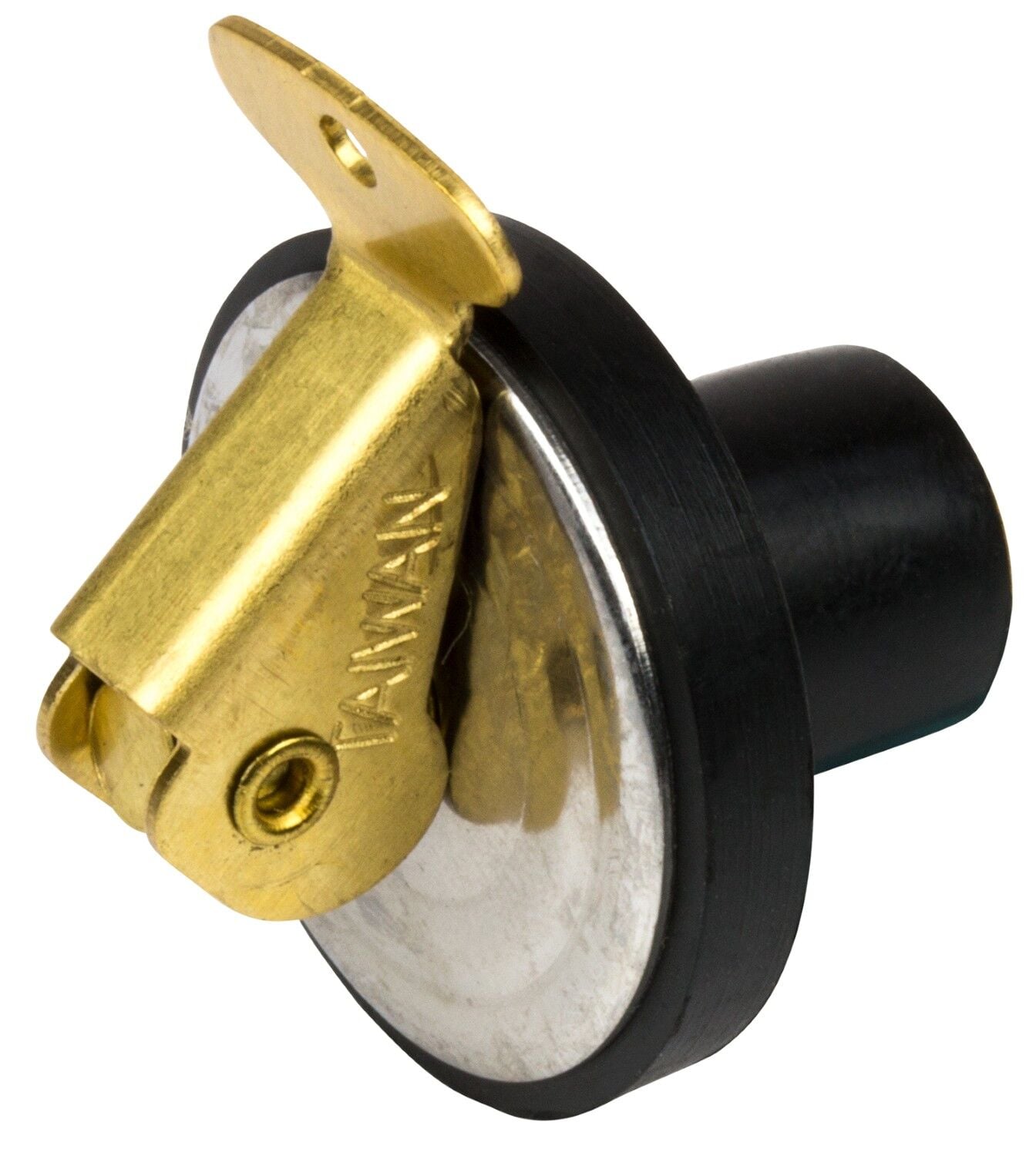 Sea-Dog Line Stamped Brass/Nitrile Rubber Baitwell Plug, 1/2-In x 11/16-In