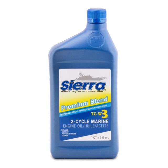Sierra Premium Blend TC-W3 2 Cycle marine Engine Oil, 1-Qt