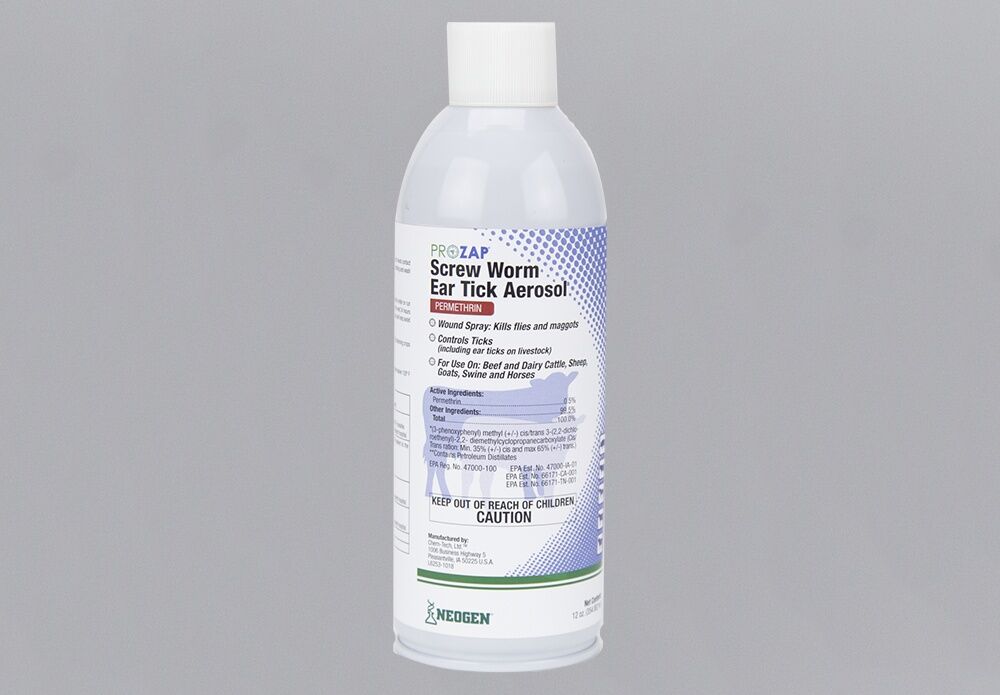 Neogen Prozap Screw Worm And Ear Tick Aerosol, 12-Oz