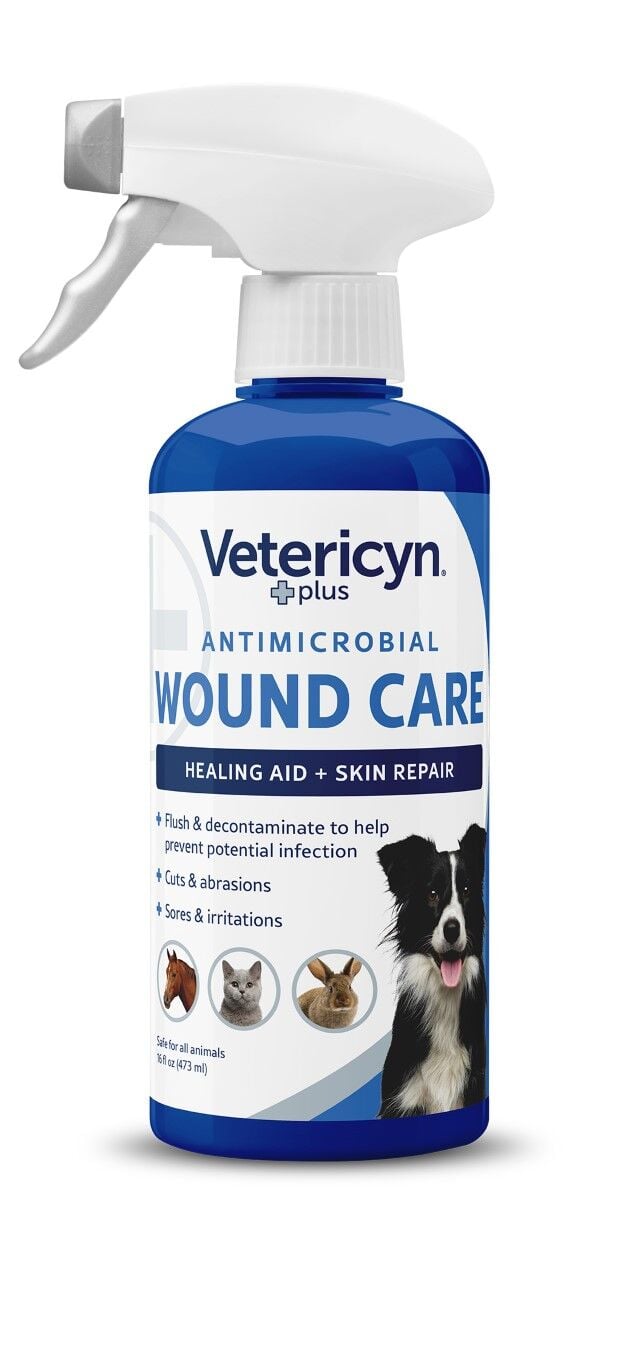 Vetericyn Plus Antimicrobial All Animal Wound & Skin Care, 16-Oz