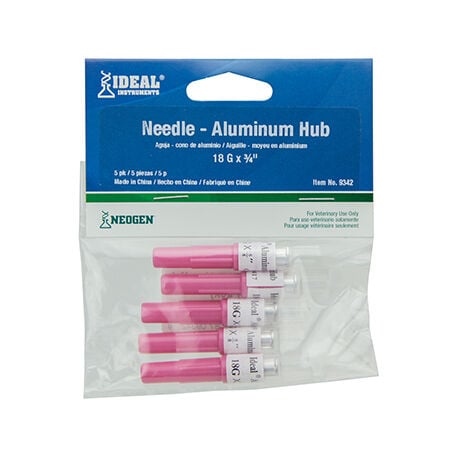 Ideal® Aluminum Hub Needle - Retail Pack