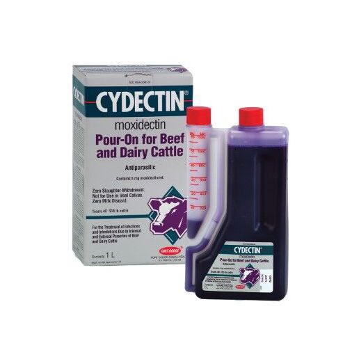 Elanco Cydectin Moxidectin Pour-On Wormer For Cattle, 1-Liter
