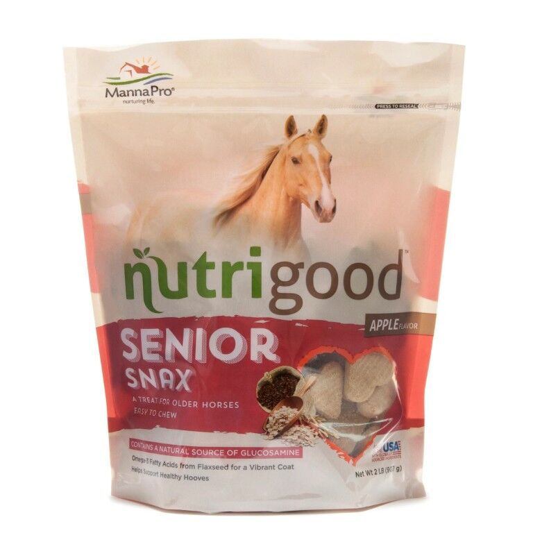 Manna Pro Nutrigood Senior Horse Snax, 2-Lb