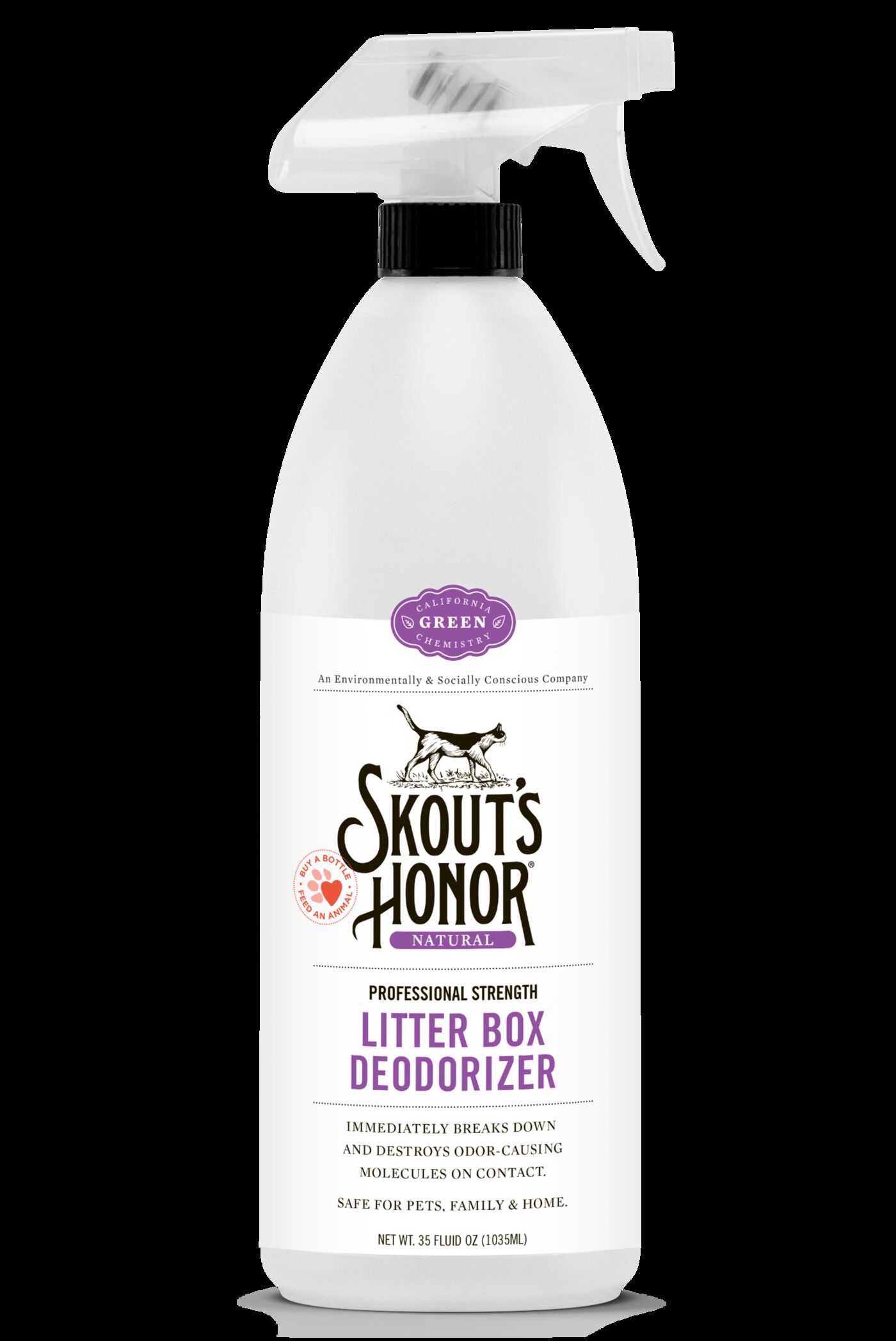 Skout's Honor Litter Box Deodorizer, 35-Oz