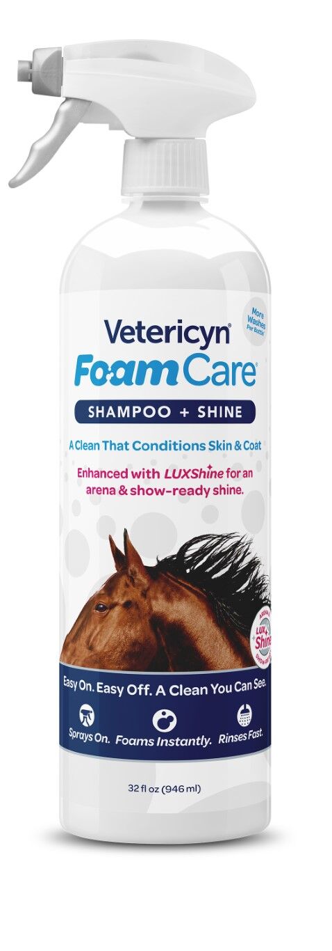 Vetericyn FoamCare Equine Shampoo, 32-Oz