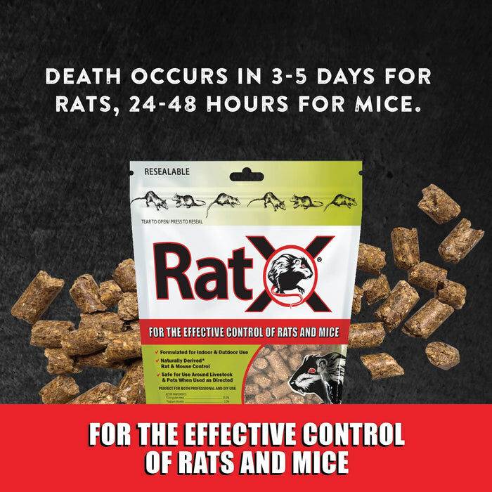 RatX Pellets Rat Control, 8-Oz