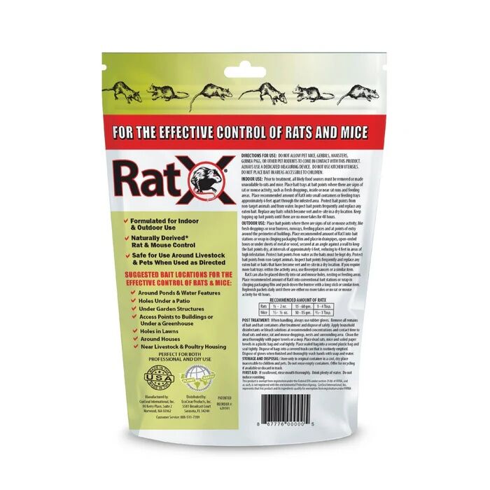 RatX Pellets Rat Control, 8-Oz