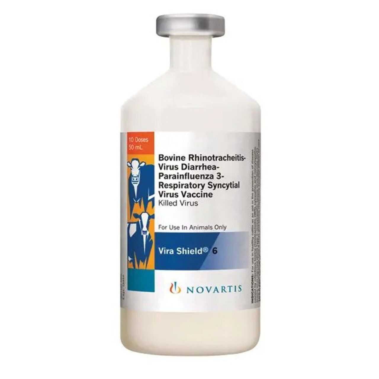 Novartis Vira Shield 6 Cattle Vaccine 10 Doses, 50-ml