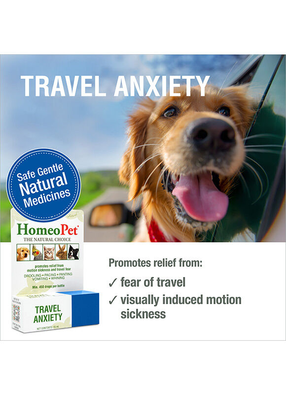 HomeoPet Travel Anxiety, 15-mL Pet Supplements Medicine
