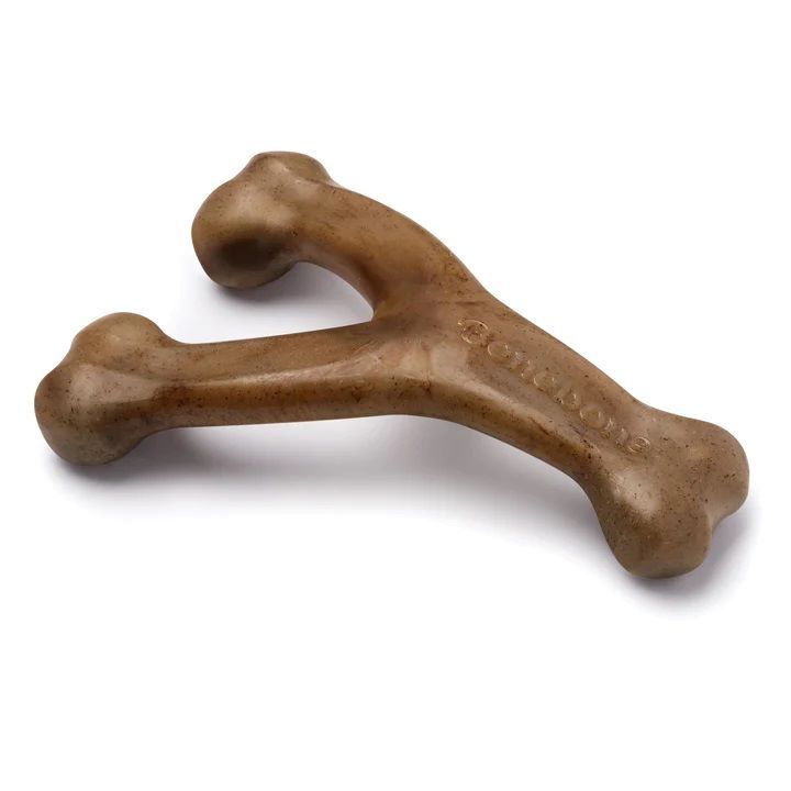 Benebone Medium Bacon Wishbone Chew Toy
