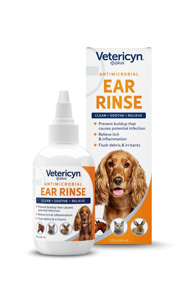 Vetericyn Plus Antimicrobial All Animal Ear Rinse, 3-Oz Health