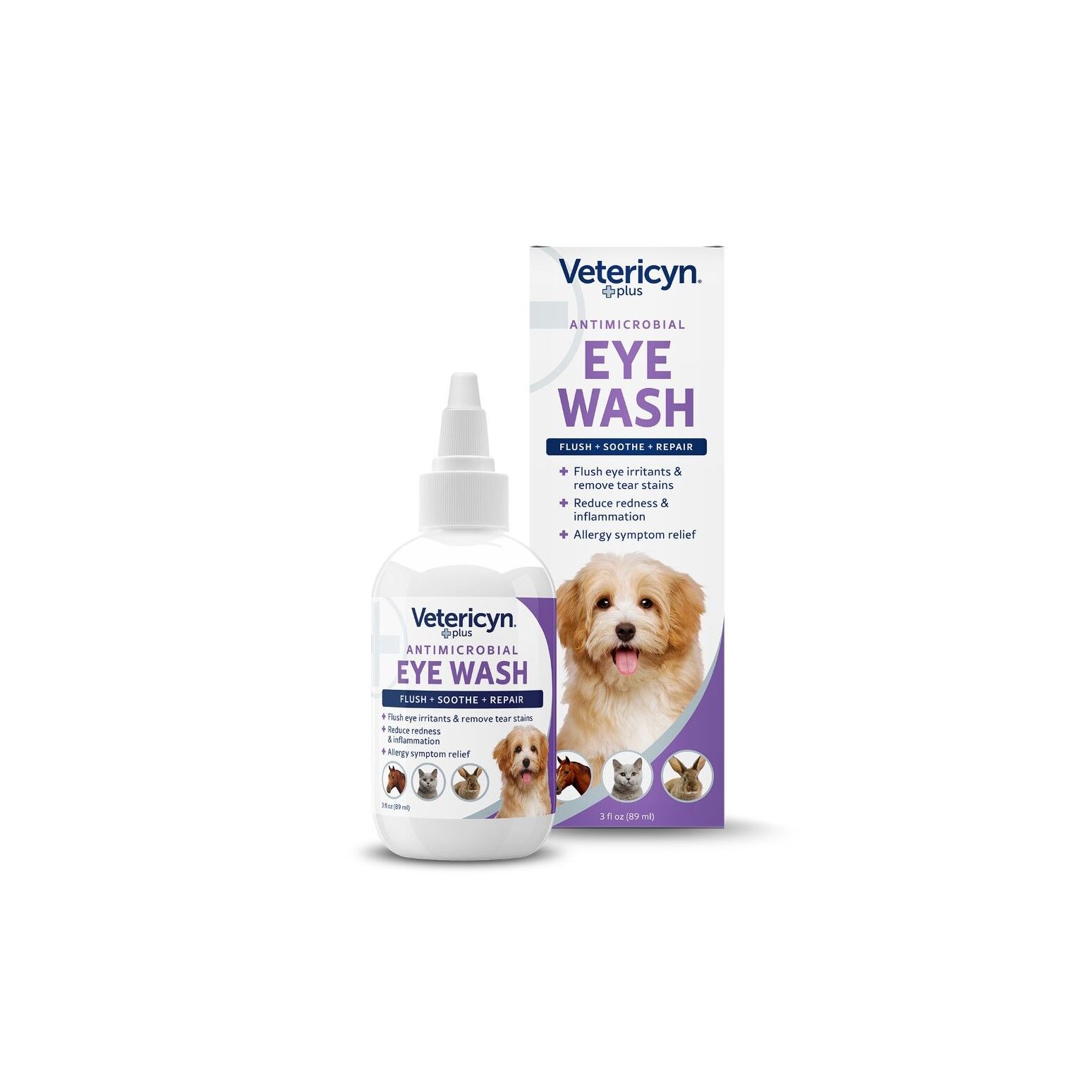 Eye Wash Jeffers Vet Supply Dog Pink Eye Drops Vetericyn For