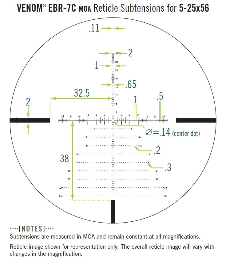 Vortex Venom 5-25x56mm EBR-7C (MOA) Riflescope