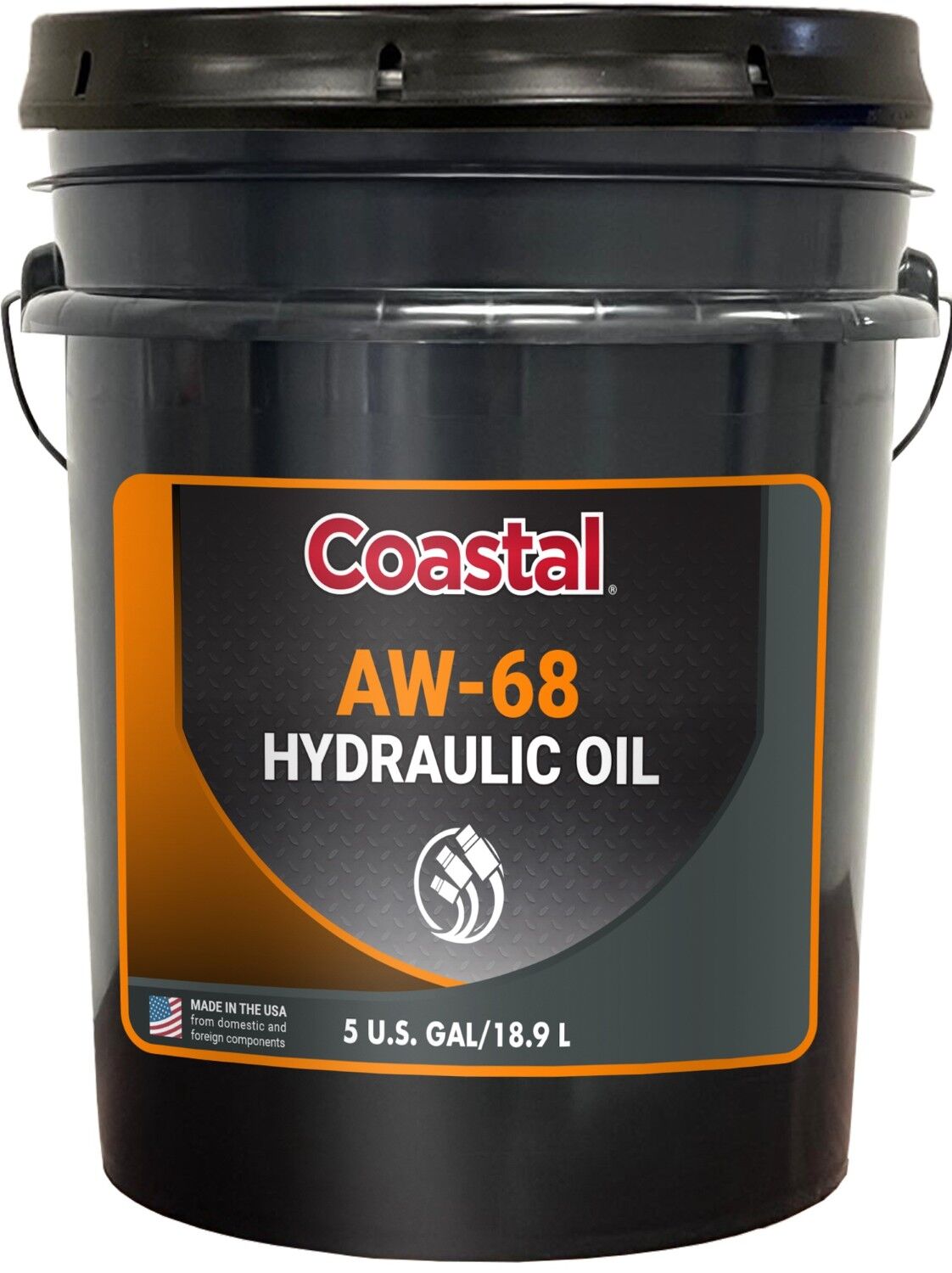 Warren Oil Coastal AW-68 Hydraulic Oil, 5 gal.