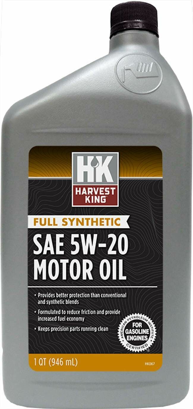 Harvest King 1 Quart Full Synthetic SAE 5W-20 Motor Oil