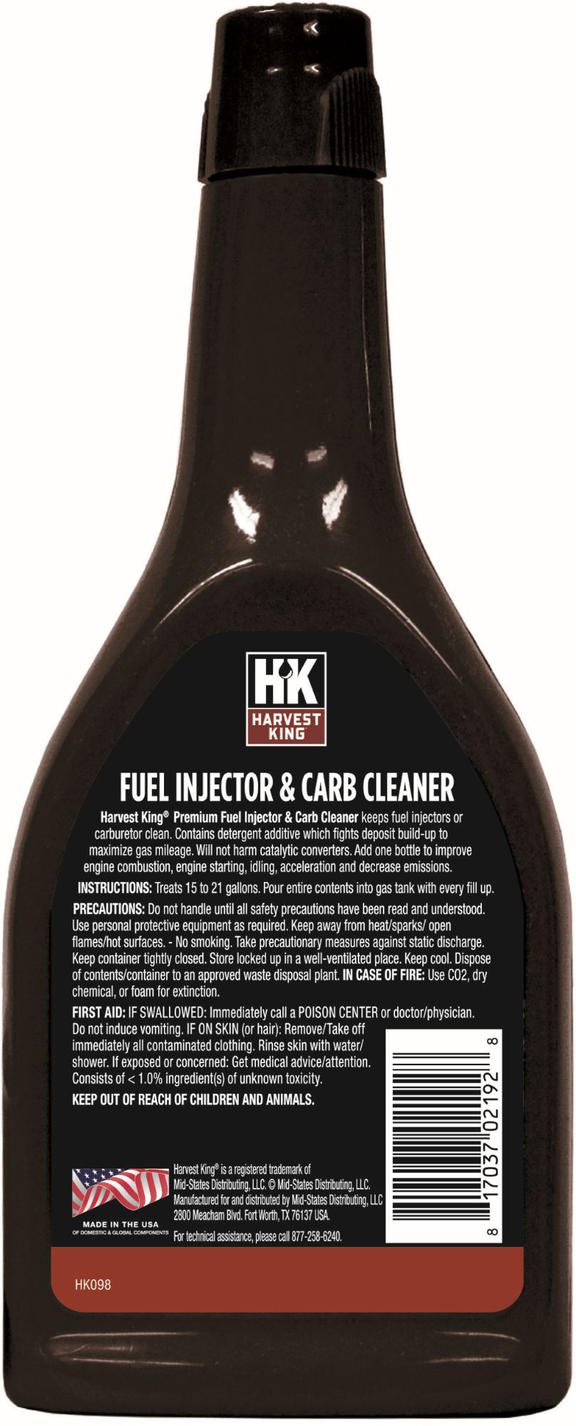 Harvest King Fuel Injector & Carb Cleaner, 12-Oz