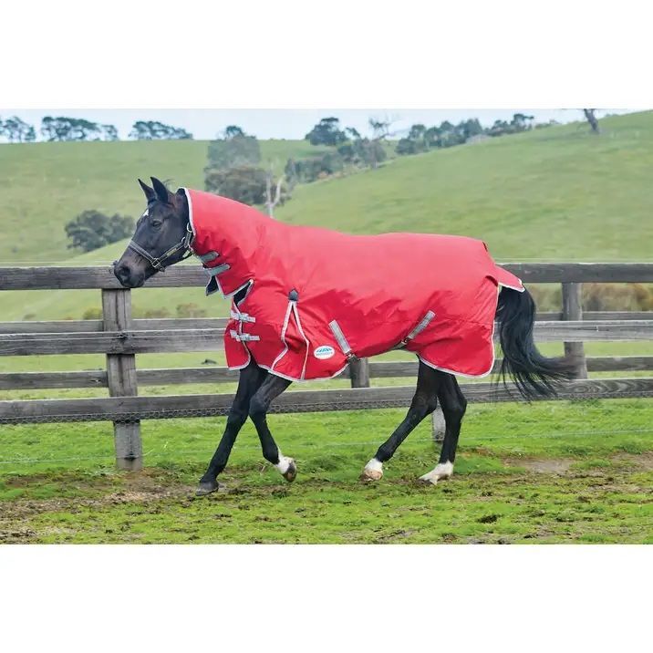 WeatherBeeta ComFiTec Classic Combo Neck Lite Red/Silver/Navy, 72-In