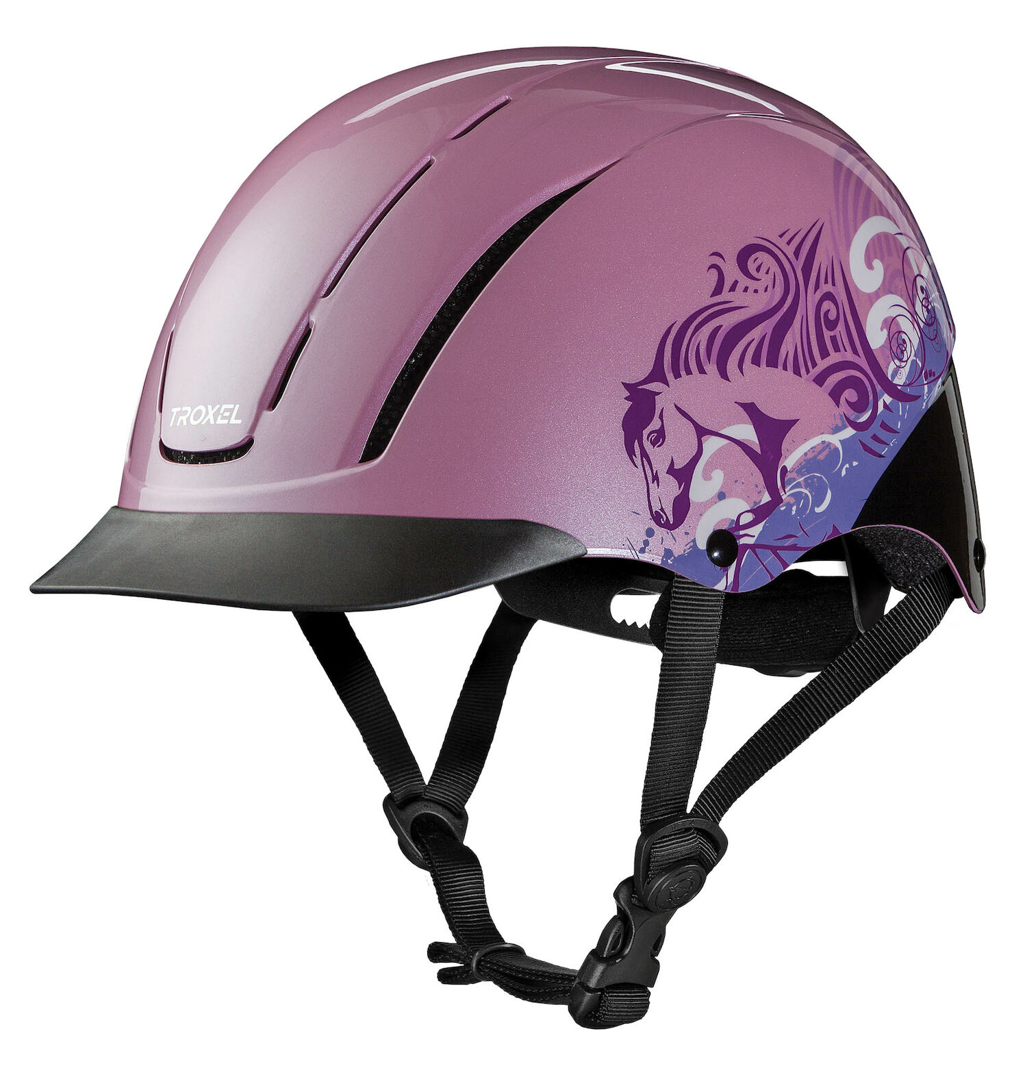 Troxel Spirit Riding Helmet in Pink Dreamscape, Small
