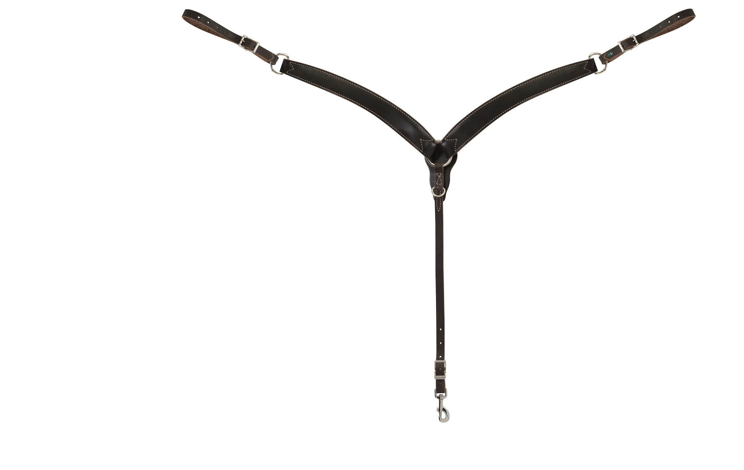 DRK OIL TURQ CROSS BREASTCOLLAR