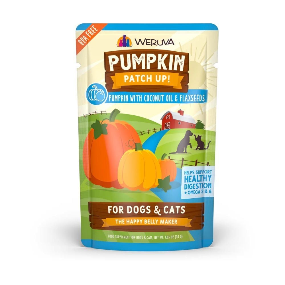 Weruva Pumpkin Patch Up Pumpkin with Coconut Oil & Flaxseeds Dog & Cat Food, 1.05-Oz
