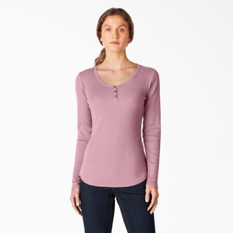 Dickies Women's Henley Long Sleeve Shirt